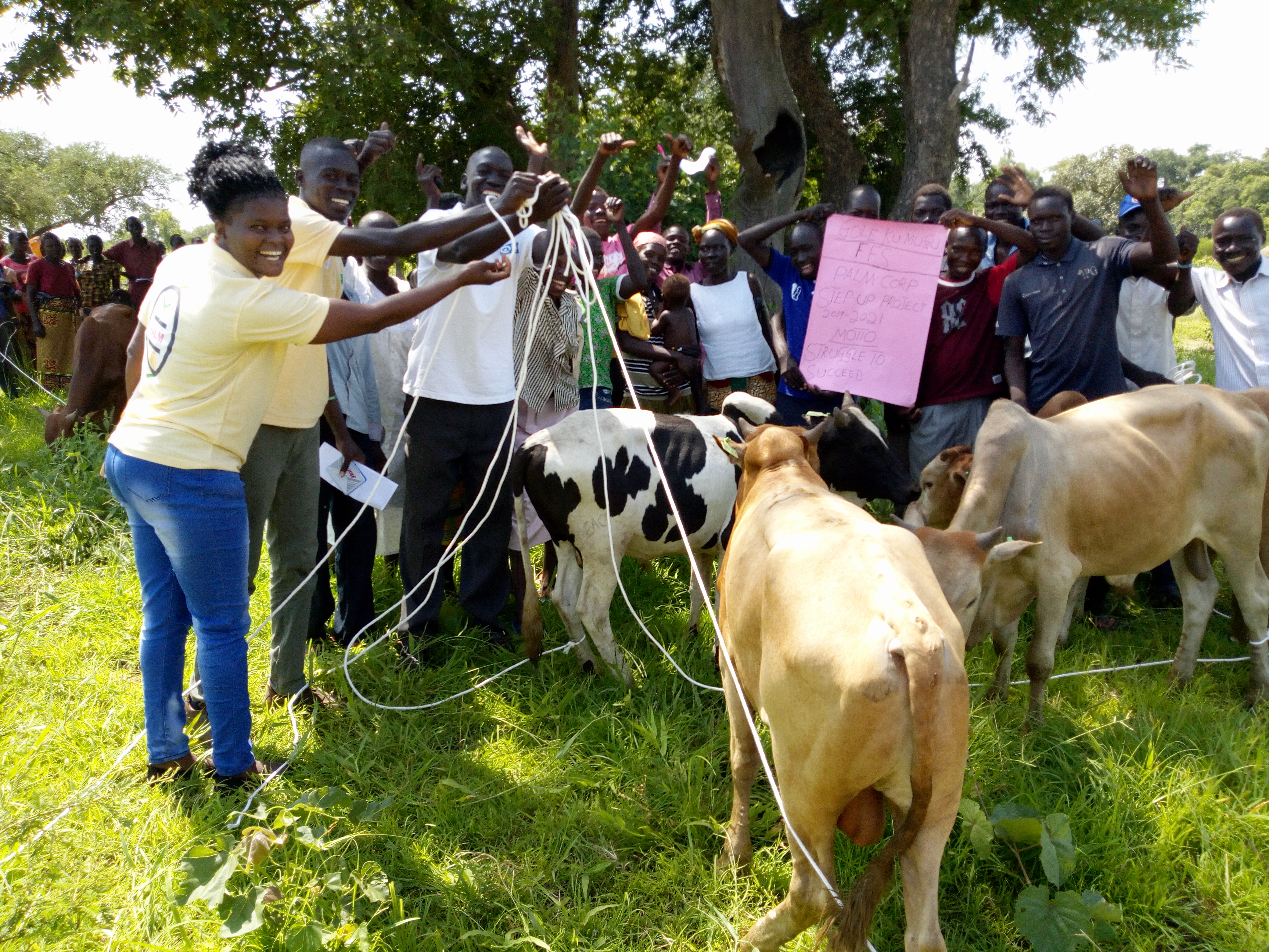 Farmers Recieving Oxens
